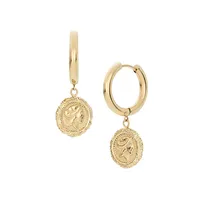 Creoles Goldplated Stainless Steel Earrings