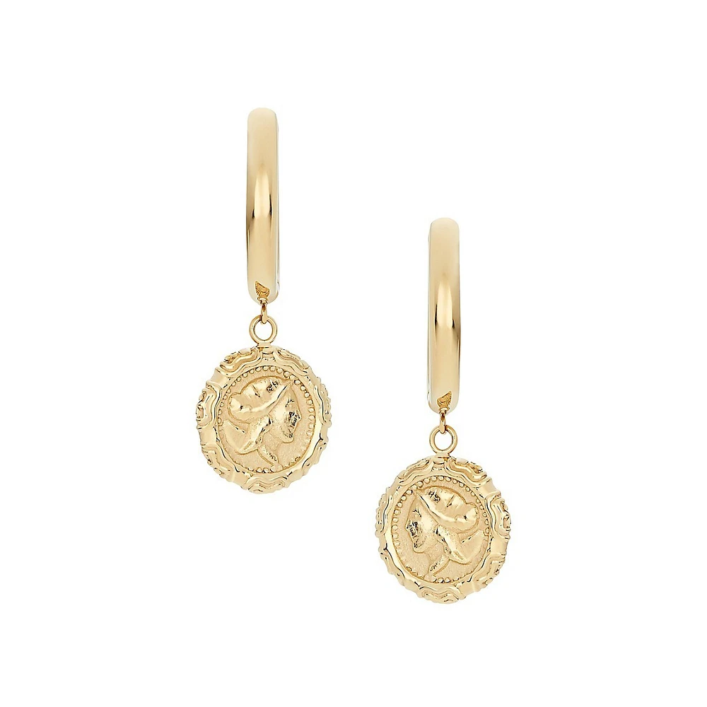 Creoles Goldplated Stainless Steel Earrings