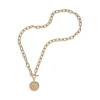 Goldplated Stainless Steel Pendant Necklace