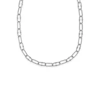 Collier à chaîne en acier inoxydable, 40 cm