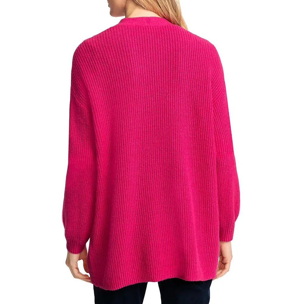 Vivid Colour Open-Front Cardigan