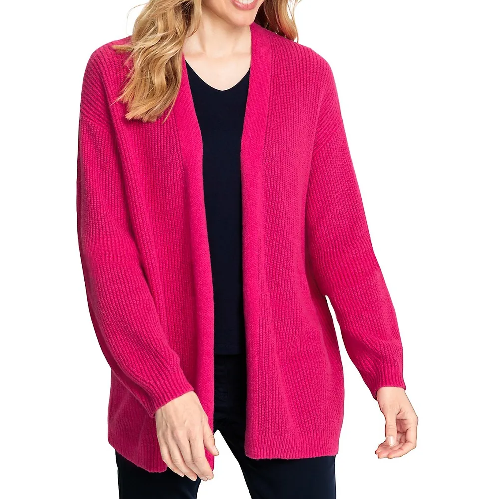 Vivid Colour Open-Front Cardigan