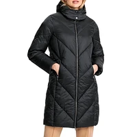 Alpine Lodge Chevron-Quilted Featherless Jacket