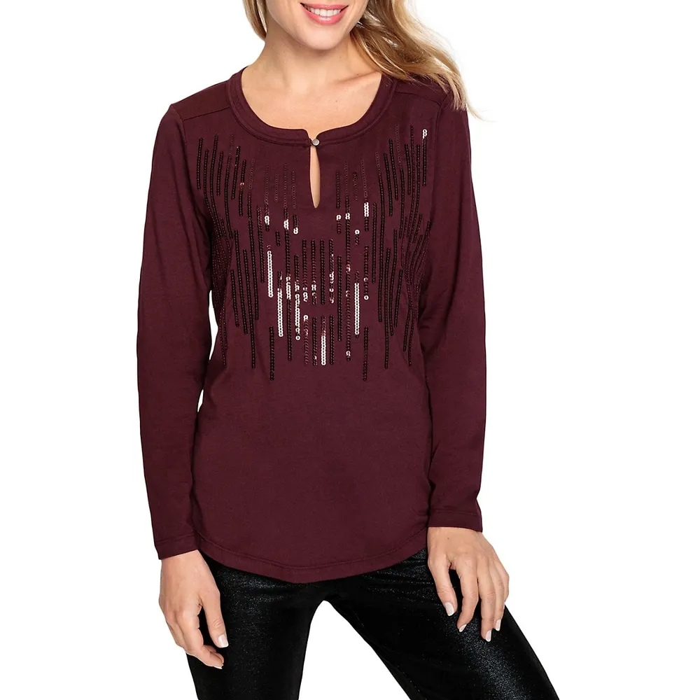 Festive Spirit Sequin Shirt