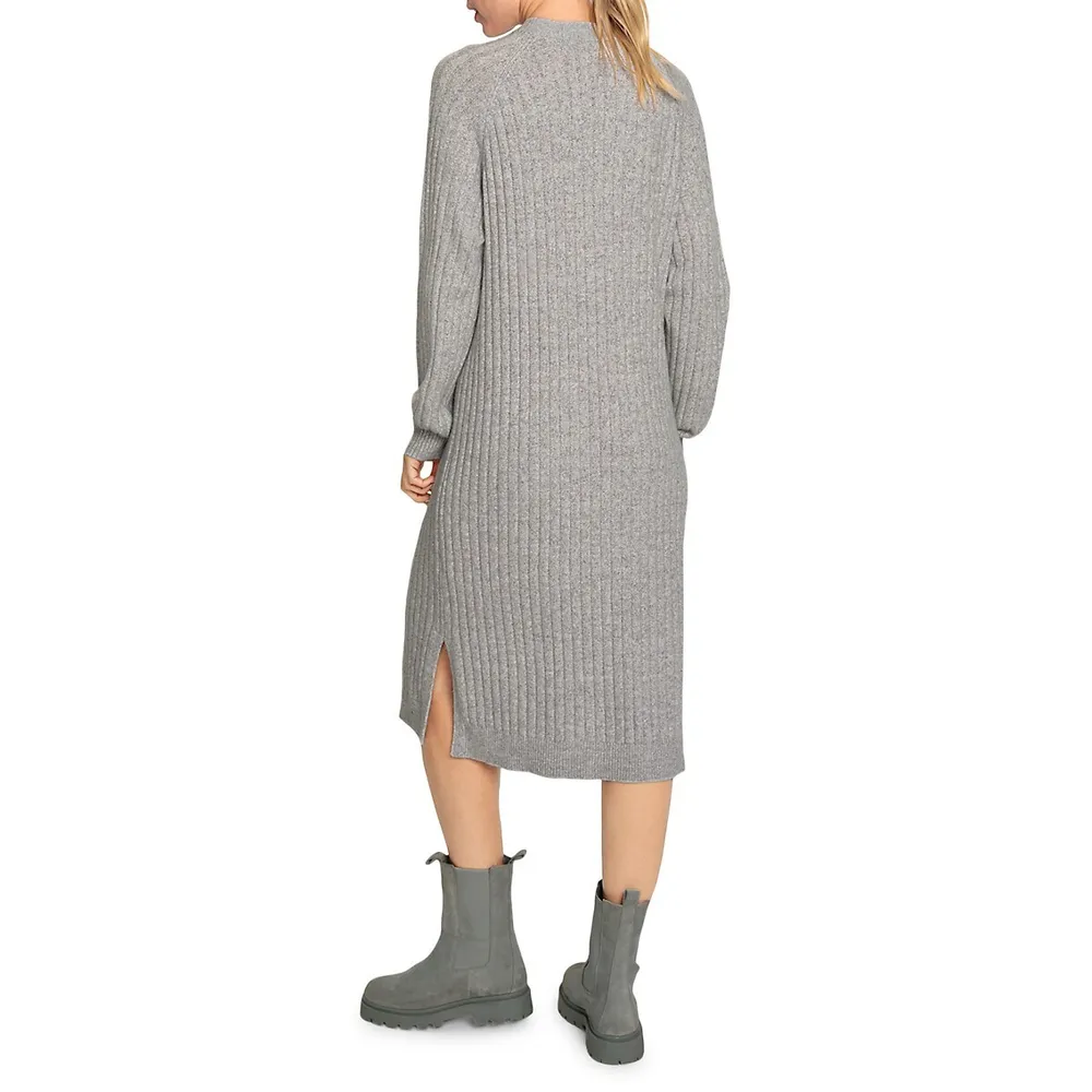 Classy Sport Ribbed Sweater Dress