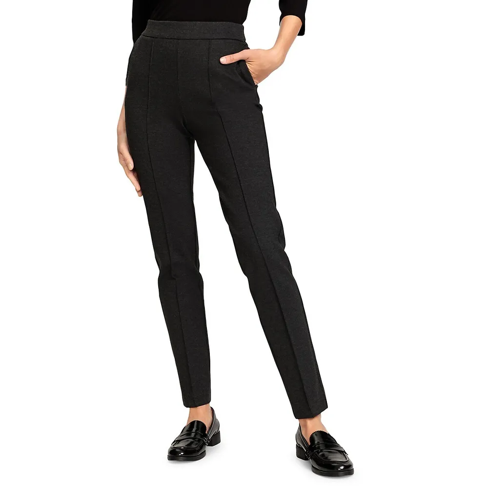 Pia Fit Slim Leg Punto di Roma Jersey Pant - Olsen Fashion Canada