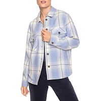 Classy Sport Wool-Blend Plaid Shacket