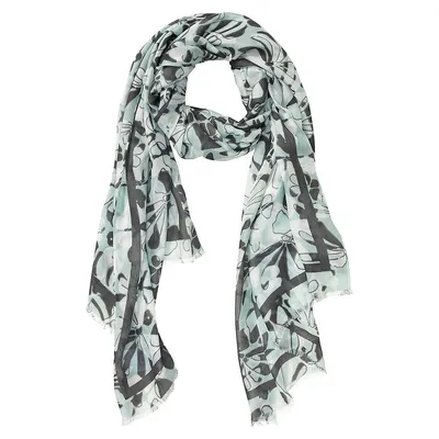 Abstract Floral Scarf