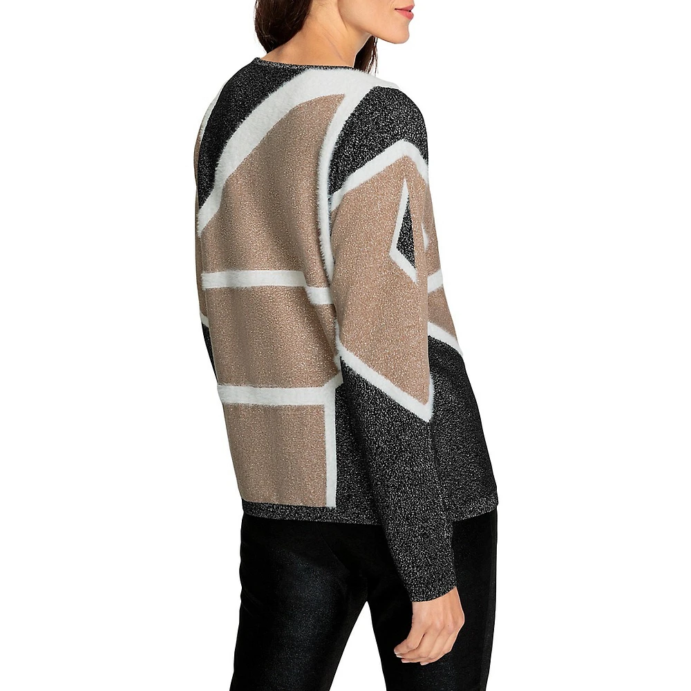 Party Lounge Colourblock Sparkle Sweater