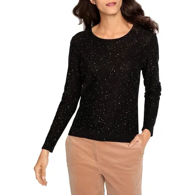 Party Lounge Sparkle-Knit Sweater
