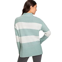 Striped Mockneck Sweater
