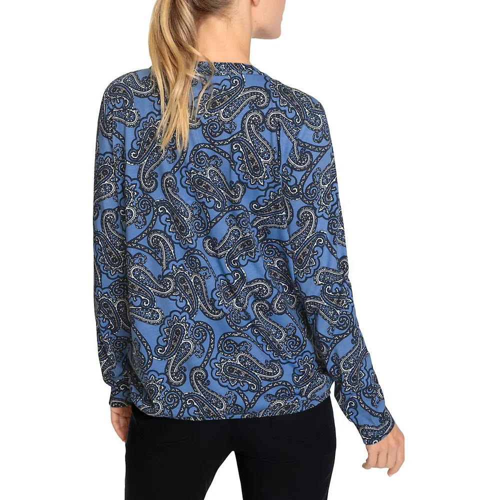 Classy Sport Paisley-Print Top