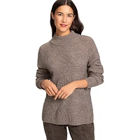 Smart Mode Diamond-Stitch Sweater