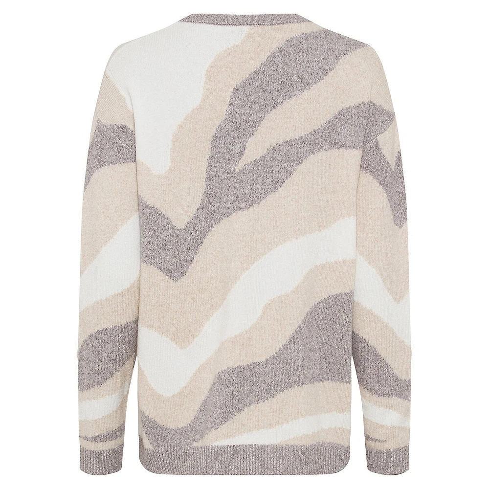 Smart Mode Abstract Wave Sweater