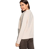 Smart Mode Studded Funnelneck Sweatshirt