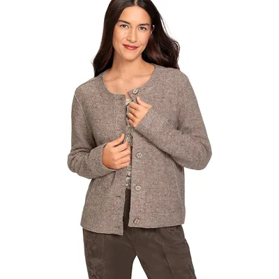 Smart Mode Touch of Boiled Wool Cardigan