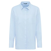 Fly-Front Cotton Shirt