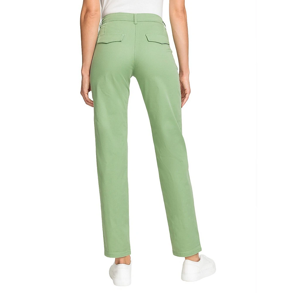 Lisa Fit Straight-Leg Twill Pants