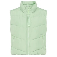 Quilted Cropped Outdoor Vest With REPREVE