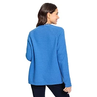 Ottoman Raglan Open-Front Cardigan