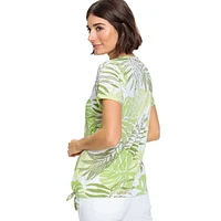 Embellished Palm Print T-Shirt