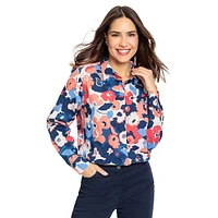 Cotton-Viscose Floral Shirt