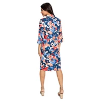 Fresh Mode Floral-Print Shift Shirtdress