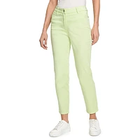 Mona Fit Slim-Leg Power Stretch Crop Pants