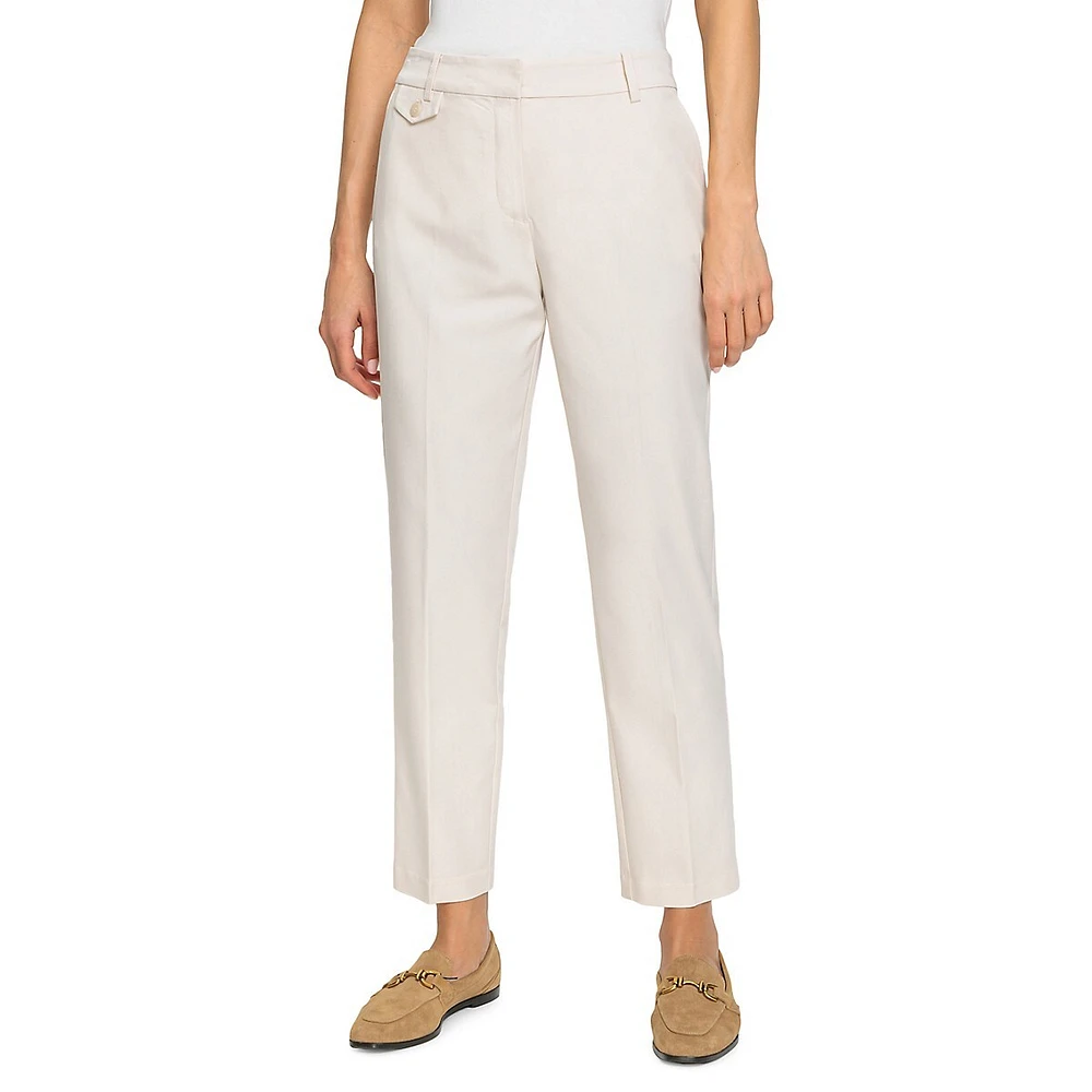 Straight-Leg Ankle Trousers