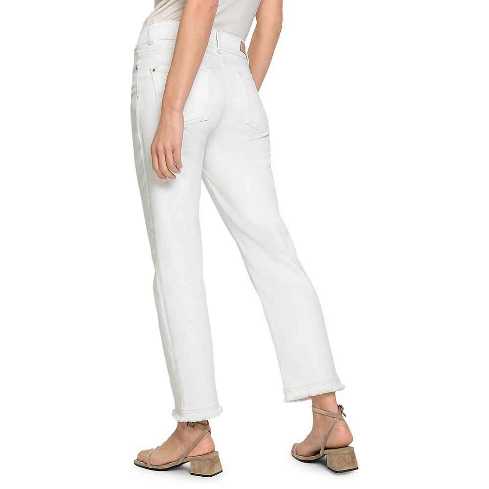 Mona Fit Straight-Leg Power Stretch Jeans