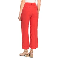 Anna-Fit Wide-Leg Cropped Trousers