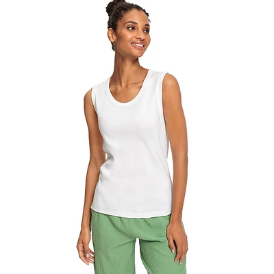 Slim-Fit Sleeveless Roundneck T-Shirt