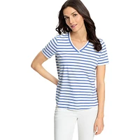 Striped V-Neck T-Shirt