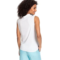 Cowlneck Sleeveless Top