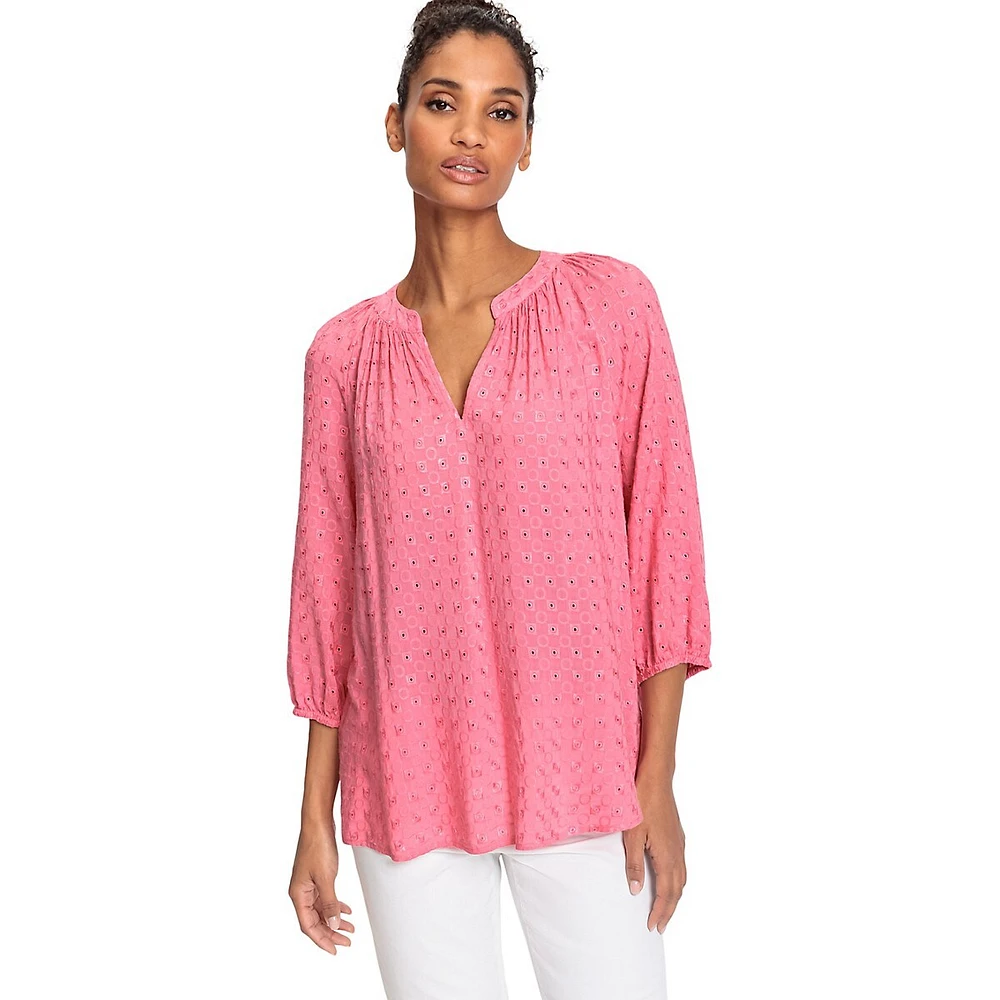 Modern Eyelet Blouse