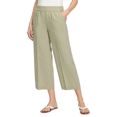 Anna-Fit Wide-Leg Pull-On Culottes