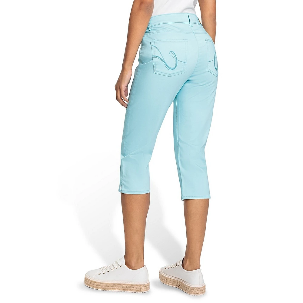 Power Stretch 5-Pocket Slim-Leg Capris