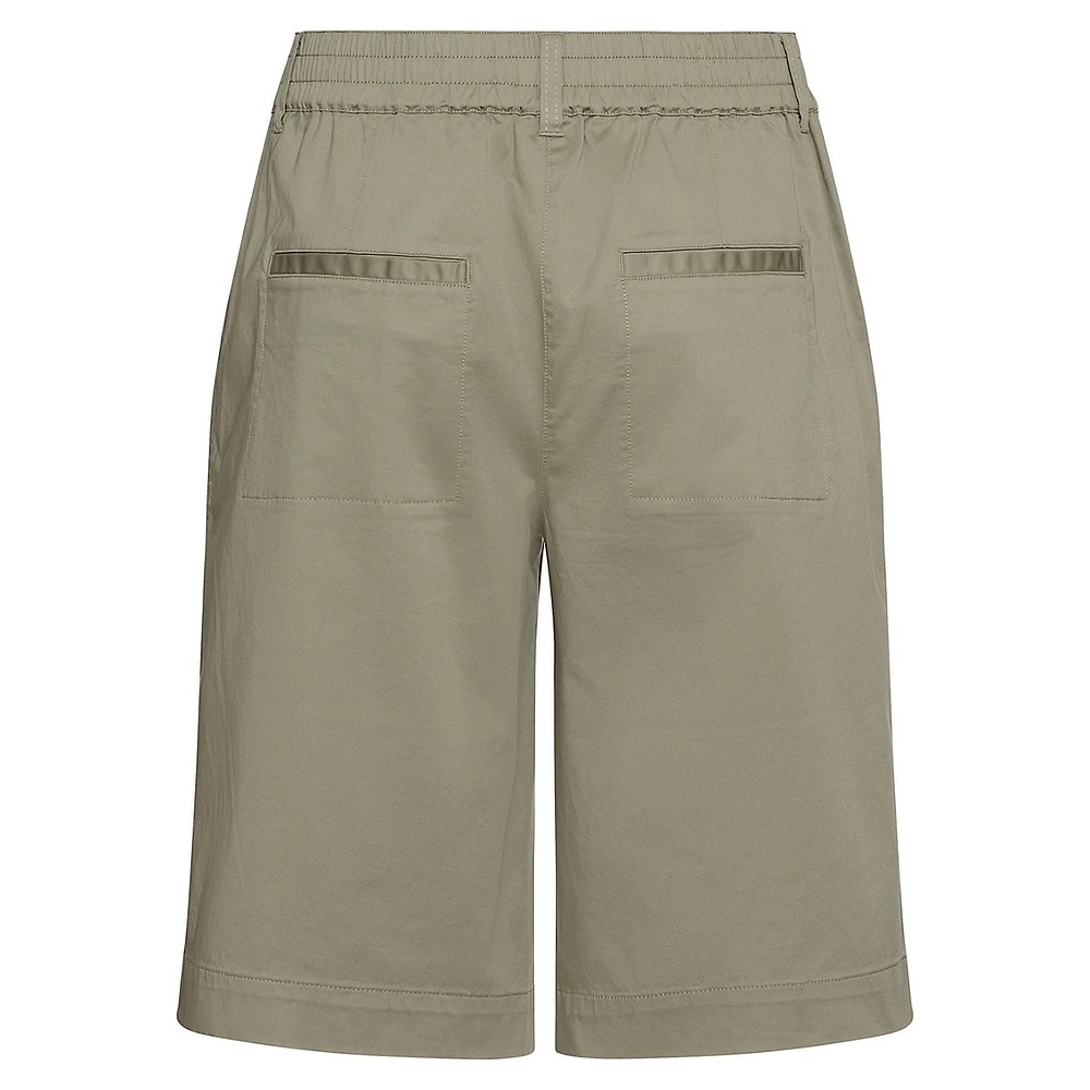 Stretch-Cotton Bermuda Shorts