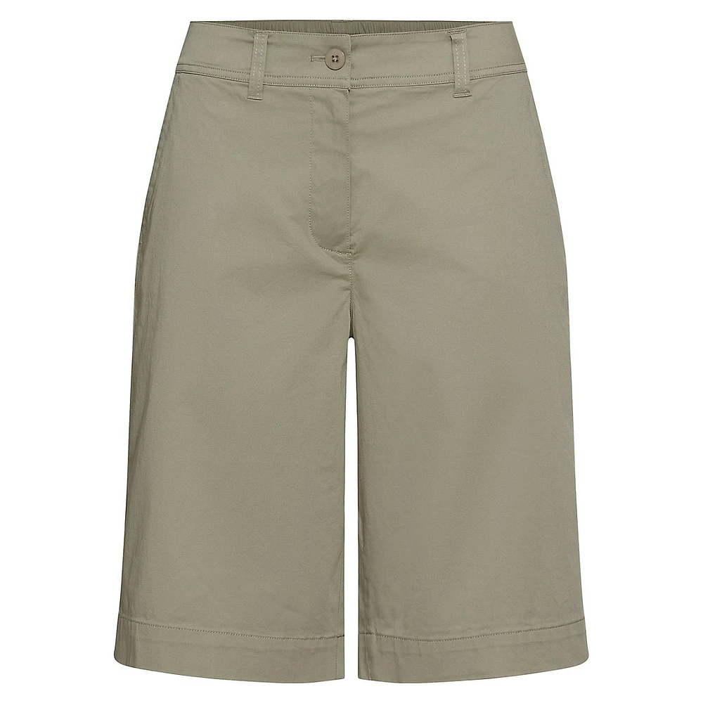 Stretch-Cotton Bermuda Shorts