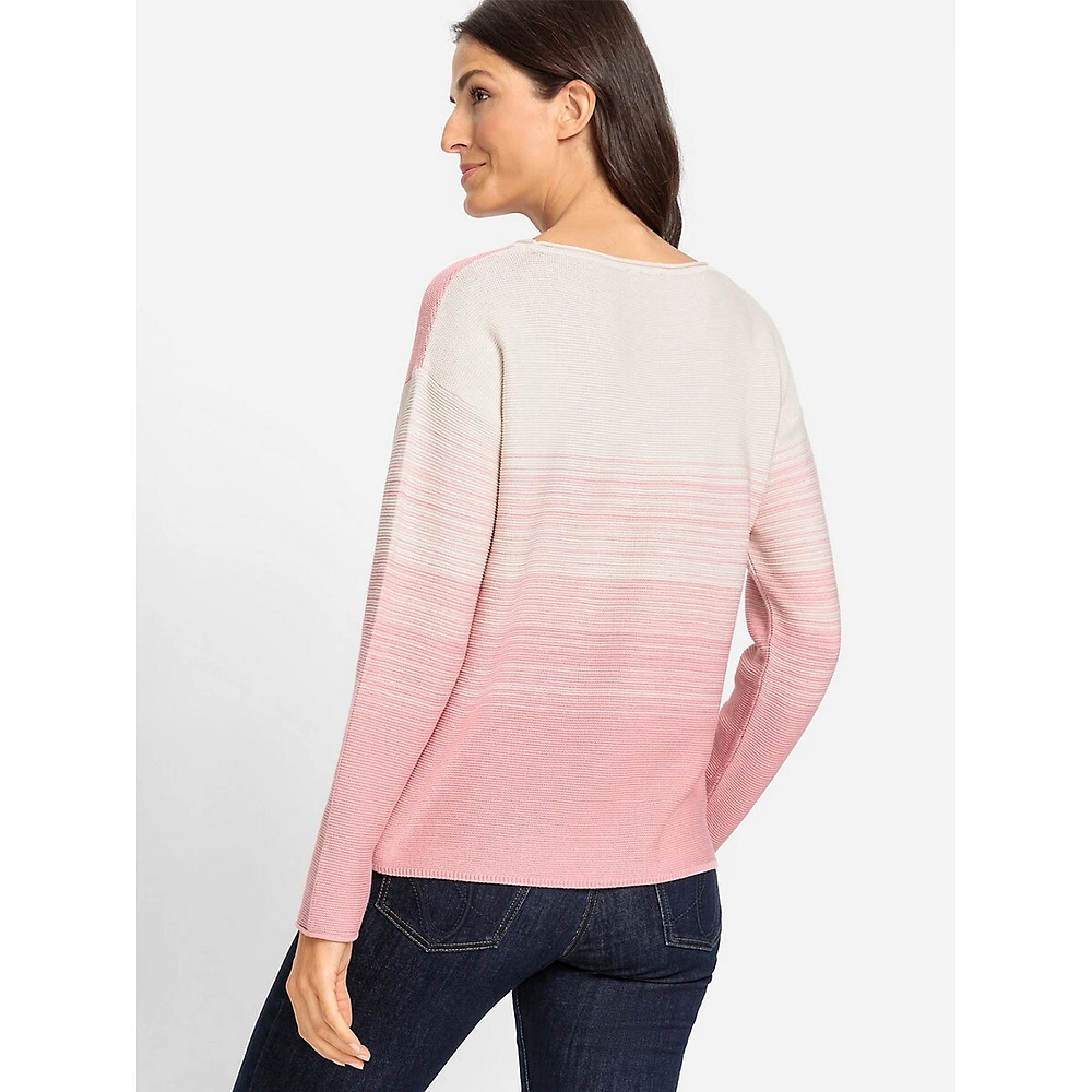 Colourblock Rib-Knit Sweater