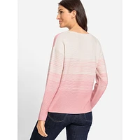 Colourblock Rib-Knit Sweater