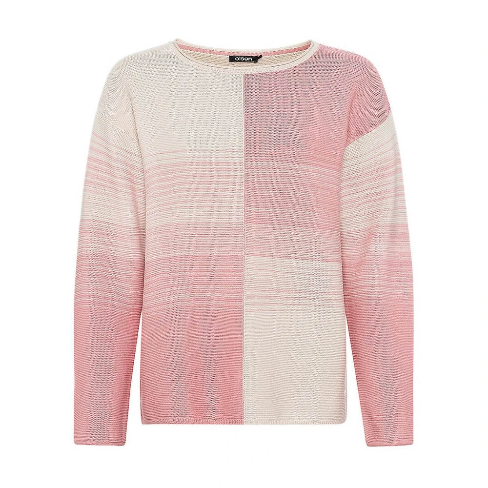 Colourblock Rib-Knit Sweater