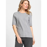 Short-Sleeve Fine-Gauge Sweater