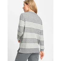 Grid-Stitch Sweater