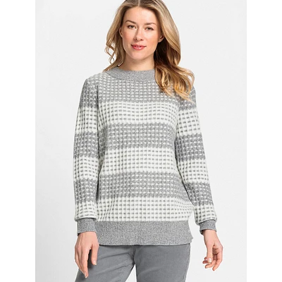 Grid-Stitch Sweater