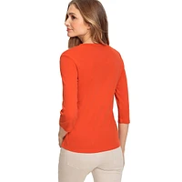 V-neck Cotton Sweater