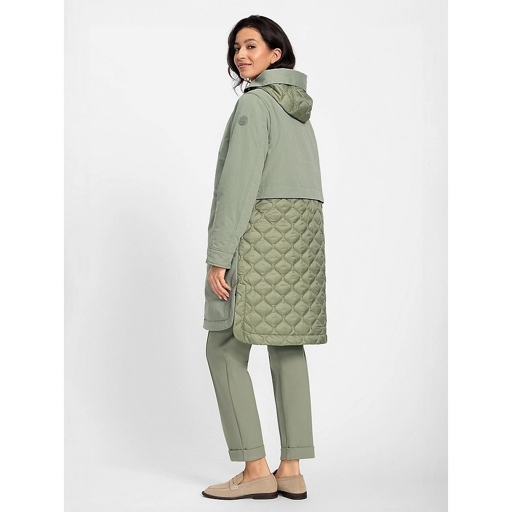 Water-Repellent Quilted Anorak