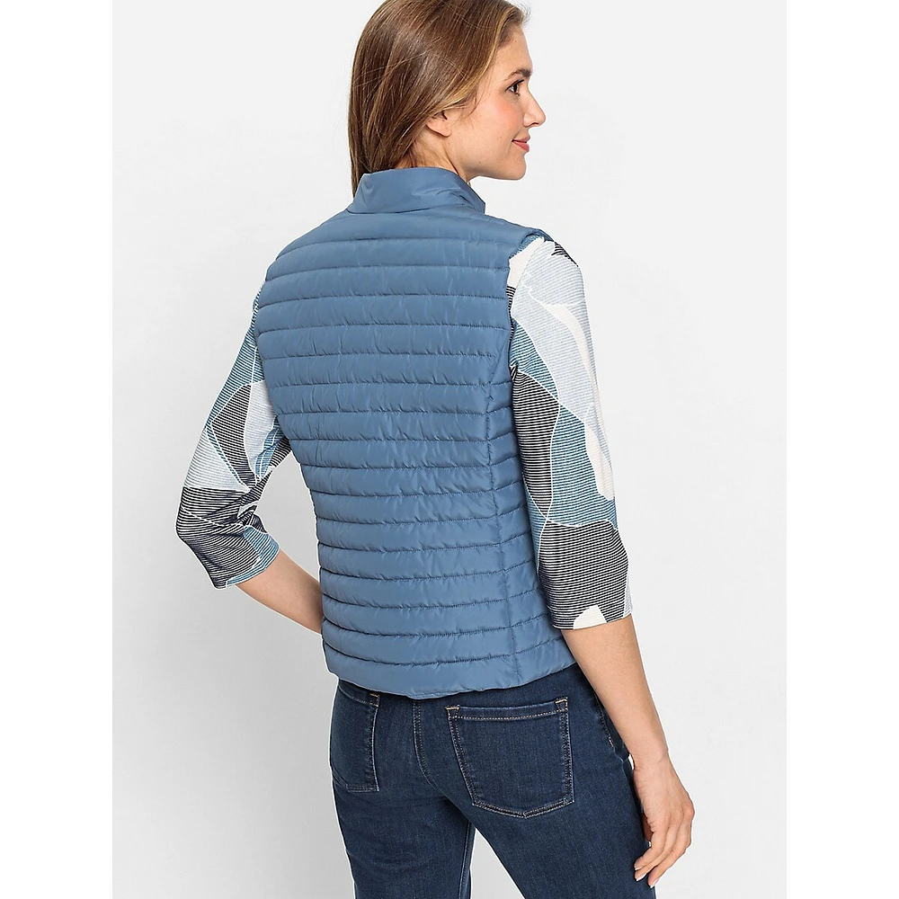 Quilted Zip-Front Vest