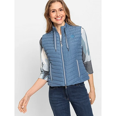 Quilted Zip-Front Vest