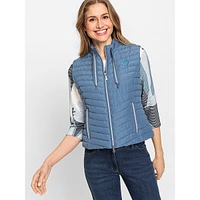 Quilted Zip-Front Vest